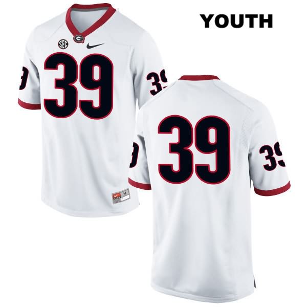 Georgia Bulldogs Youth Rashad Roundtree #39 NCAA No Name Authentic White Nike Stitched College Football Jersey IEA6056PD